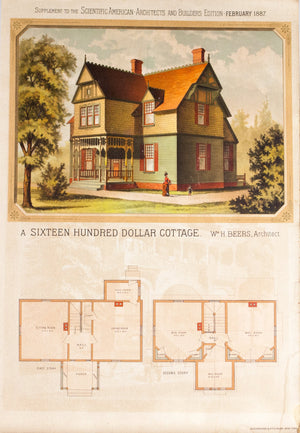 1887 Cottage by William H Beers - Scientific American 