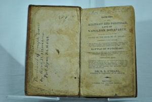 Memoirs of the Military and Political Life of Napoleon by Dr. O'Meara 1822