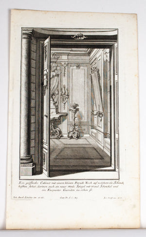 1735 Plate 5 - Cabinet Parade Table and Fashion Mirror - Schublers