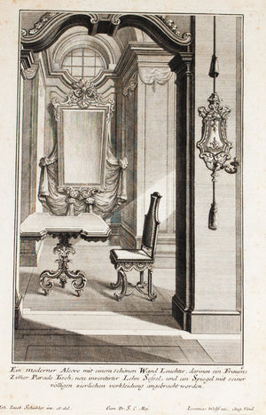 1735 Plate 6 - Woman's Parade Table - Schublers 