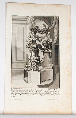 1735 Plate 2 - Cupid Fireplace - Schublers