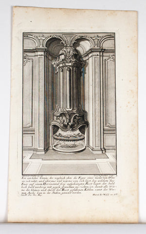1735 Plate 3 - Column Fireplace - Schublers