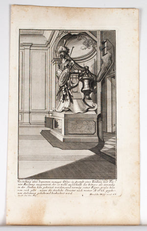 1735 Plate 4 - Knight Armor Fireplace - Schublers