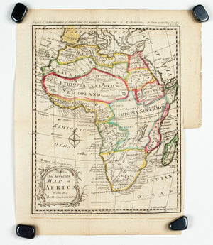 1774 An Accurate Map of Africa from the Best Authorities - J Gibson