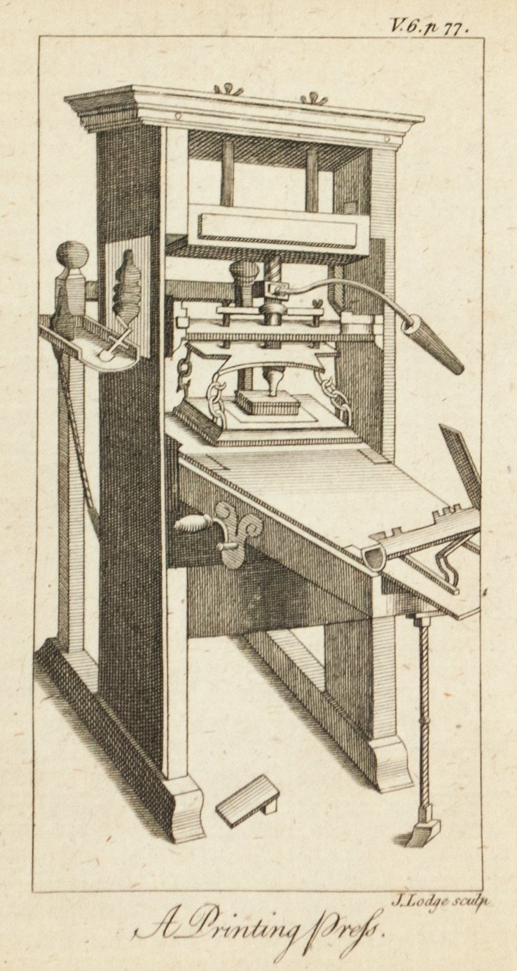 1774 A Printing Press - J Lodge 