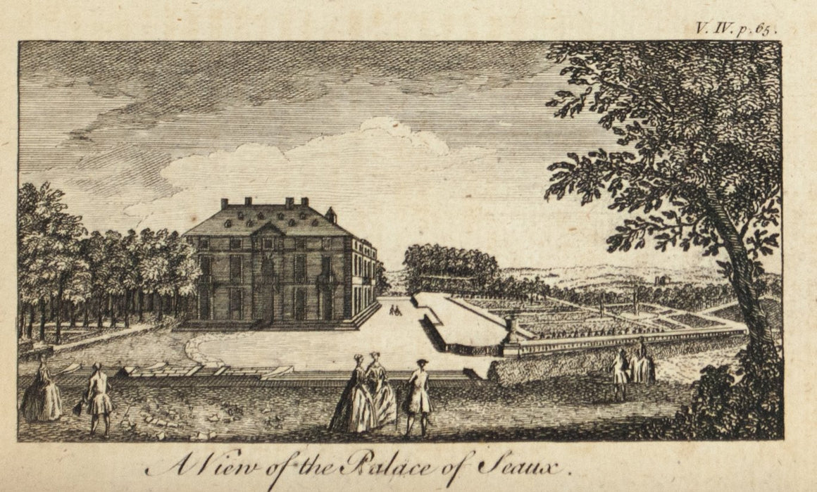 1774 A View of the Palace of Sceaux - Rigaud 