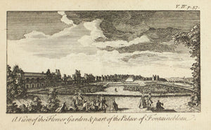 1774 Flower Gardens & Palace of Fontainebleau - Rigaud 
