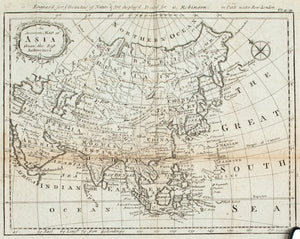 1774 An Accurate Map of Asia from the Best Authorities - J Gibson 