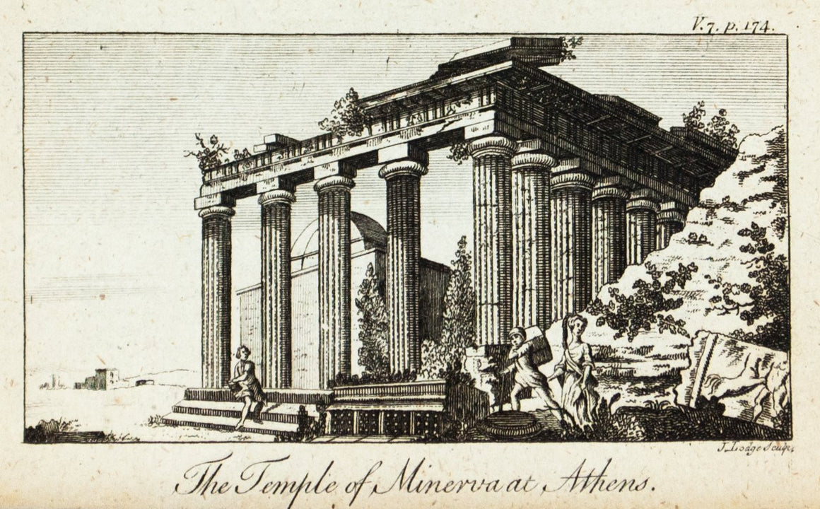1774 The Temple of Minerva at Athens - J Lodge 
