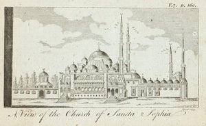1774 A View of the Church of Sancta Sophia - Hulett 