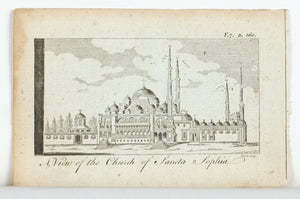 1774 A View of the Church of Sancta Sophia - Hulett