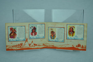 American Indian Chiefs Cushman Bakery Sticker Album