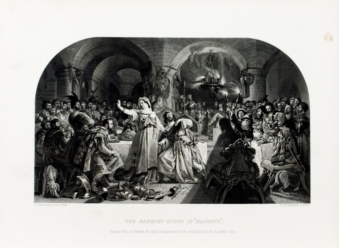 1879 The Banquet Scene in Macbeth - Maclise 