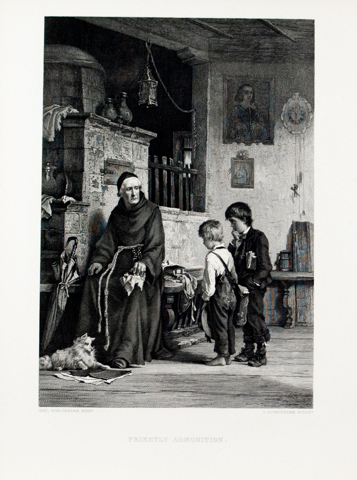 1879 Priestly Admonition - Schloesser 