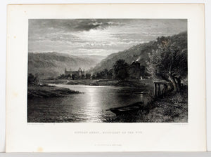 1875 Tintern Abbey, Moonlight on the Wye - Leader