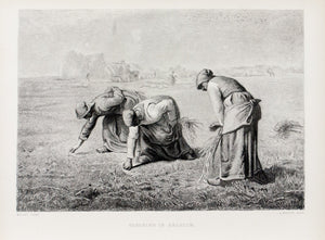 1875 Gleaning in Belgium - Millet 