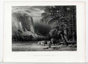 1875 A Halt in the Yosemite Valley - Webster