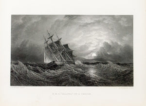 1875 H M S Galatea on a Cruise - Brierly 