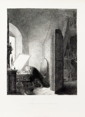 1875 Rembrandt in his Studio - Gerome 