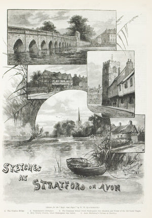 1893 Sketches at Straford on Avon - Quatremain