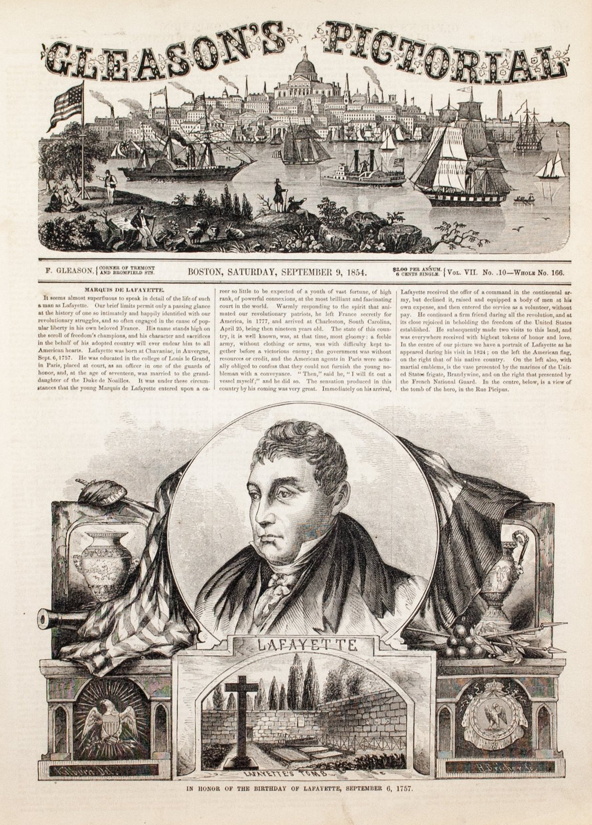 1854 Marquis de Lafayette - Gleason