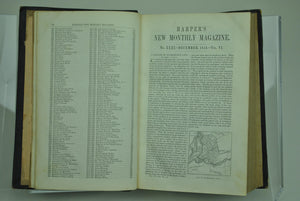 Harper's Monthly Magazine Dec 1852 May 1853 Bound