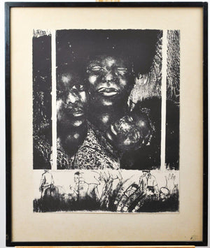 African American Art - Charcoal Drawing - 1968