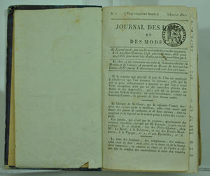 1821 Journal des Dames et des Modes Jan-Dec Women Fashion Plates