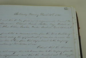 Milwaukee and Mississippi Railroad Handwritten Records 1854-1861