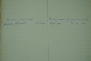 Handwritten Records Chicago, Milwaukee, St. Paul Railroad 1878-1887