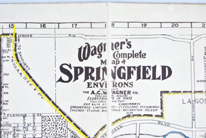 1939 Wagner's Map of Springfield