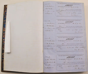 Maine Central Railroad Company Capital Share Transfer Records 1862-1863