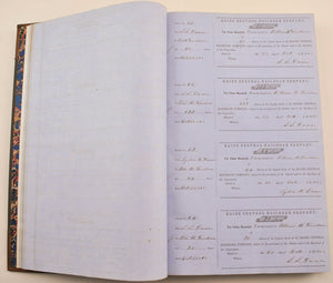 Maine Central Railroad Company Capital Share Transfer Records 1862-1863