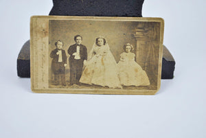 Antique CDV Tom Thumb Lavinia Warren Photo The Fairy Wedding Group Brady 1863