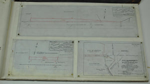 Boston & Albany Railroad Massachusetts Land Survey Drafting 1874-1910