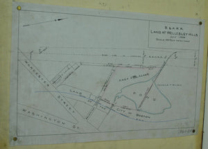 Boston & Albany Railroad Massachusetts Land Survey Drafting 1845-1899