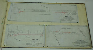 Boston & Albany Railroad Massachusetts Land Survey Drafting 1905-1908