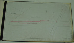 Boston & Albany Railroad Newton Massachusetts Land Survey Drafting 1888