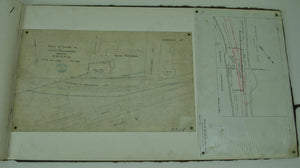 Boston & Albany Railroad Ashland Framingham Massachusetts Land Survey 1848-1908
