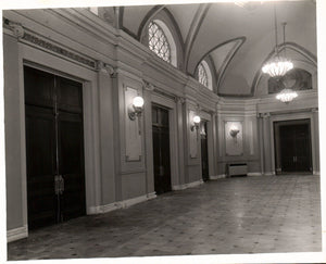 Railroad Station Beautiful Hallway Ornate Fixtures 1951 Photo A