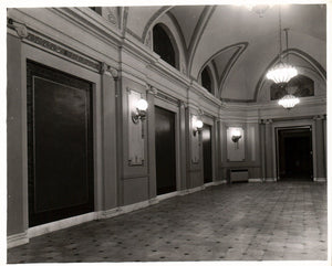Railroad Station Beautiful Hallway Ornate Fixtures 1951 Photo B