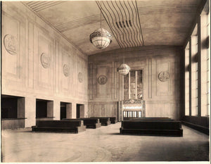 Pennsylvania Railroad Station Waiting Area Art Deco Photograph