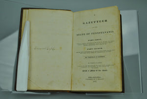 A Gazetteer of the State of Pennsylvania by Thomas F Gordon 1832