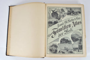 Rand McNally & Co.'s Neuer Familien-Atlas Der Welt German 1891