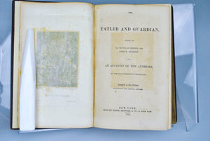 The Tatler and Guardian By Sir Richard Steele, and Joseph Addison 1855