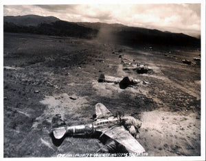 WWII Hollandia Japanese Airfield Bombing Run 1944