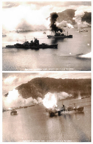 WWII Pacific Theater Simpson Harbor 1943 2 Photos