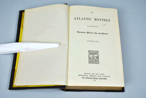 Atlantic Monthly Magazine Jan-Jun 1886