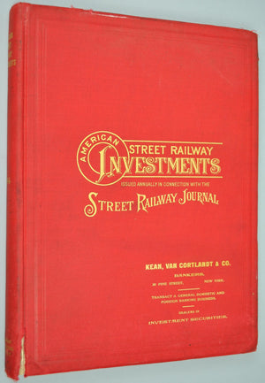 American Street Railway Investments 1904 New York City Chicago San Francisco