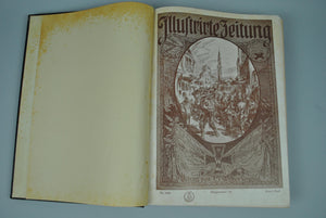 Illustrirte Zeitung German Magazine Bound WWI 1918 Vol I